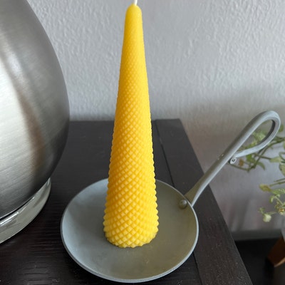 Cave Glow Beeswax Spiral Tapers set of 4 in Woodland