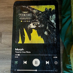 Customizable Digital Music Streaming Service App With Message Notification Rug • Favorite Music Album Playing Screen Capture Printed Mat