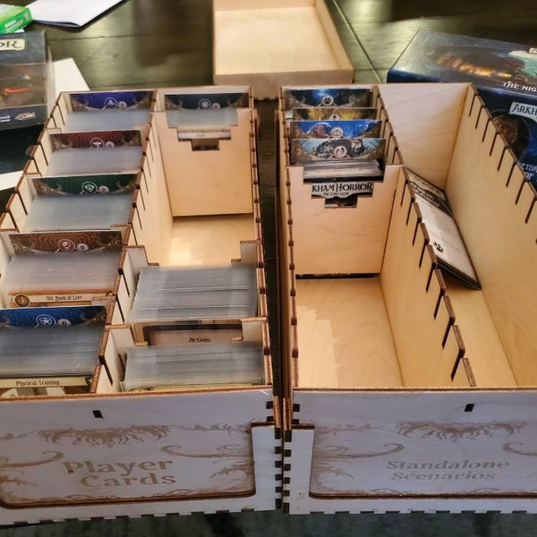 Arkham Horror LCG Deluxe, Premium Vertical Card Storage Box - Etsy
