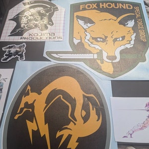 Solid Snake or Foxhound Logo from Metal Gear Solid Vinyl Decal
