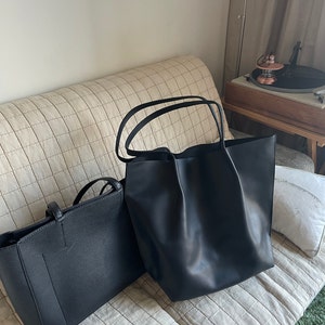 Extra Large Tote Bag Shopping Leather Bag Tote Leather Bag | Etsy UK