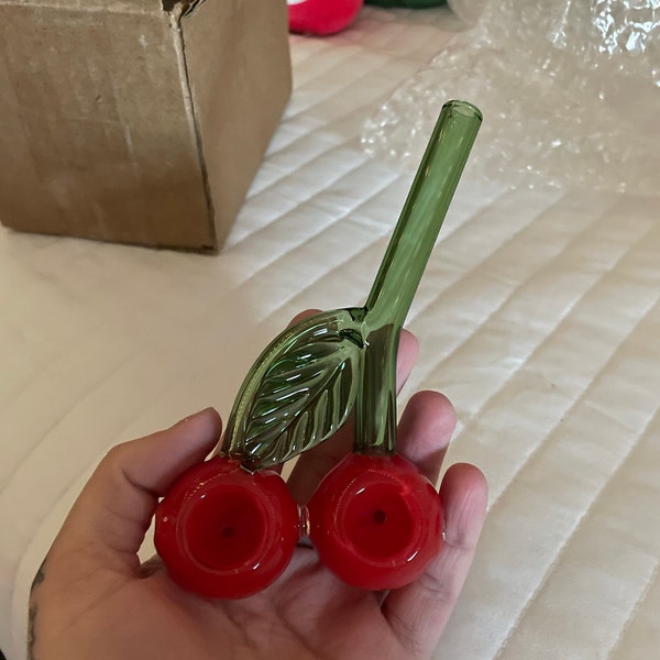 Curated visual reference: Fresh Look at Cherry Pipe Double Bowl Pipe Glass Cherry Pipe Double Bowl