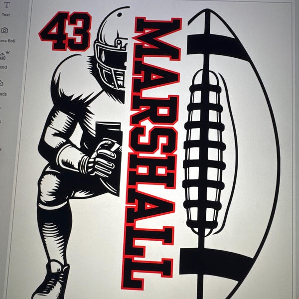 Bundle Custom Name and Number Football Svg, Retro Sport, Personalized ...