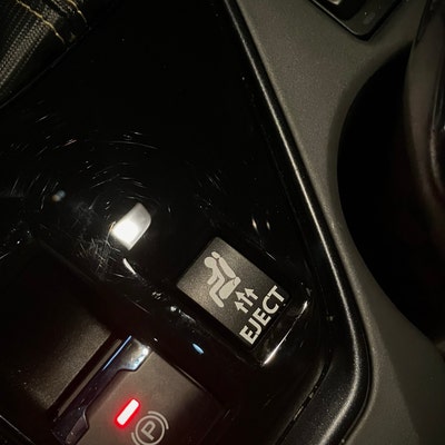 Eject Button Decal, Car Decal, Eject Passenger Button, Blank Button ...