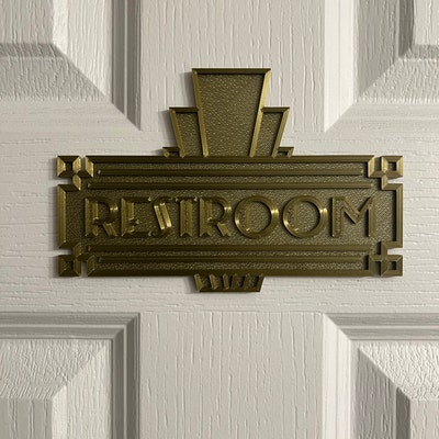 Custom Art Deco Sign Decor Home Art Deco 3D Printed Decoration Interior ...