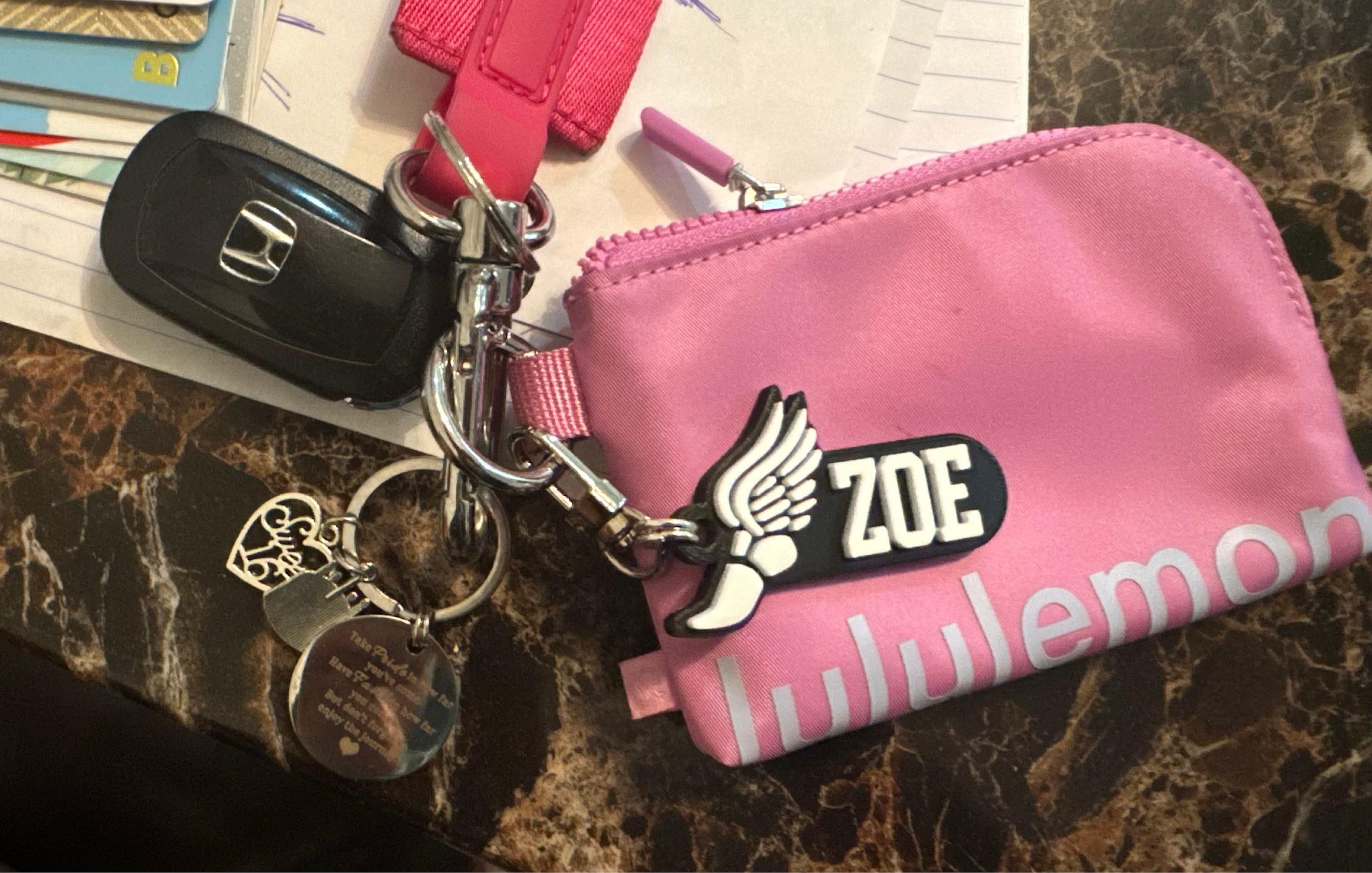 Track & Field Personalized Keychain / Keyring / Bag Tag / Name Tag - 3D Printed Plastic
