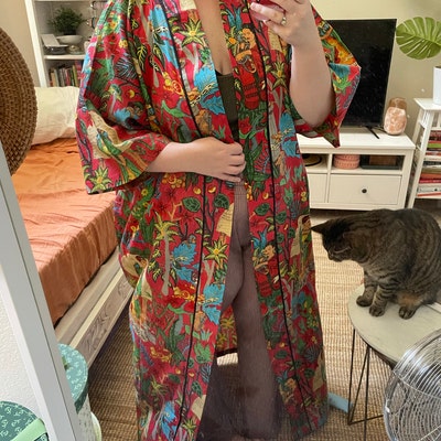 Frida Kahlo Kimono Robe Colorful Kimono Robes - Etsy