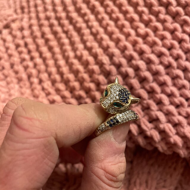 Leopard Tiger Ring, Handmade Women's Ring, Tiger Ring
