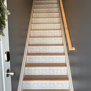 Turquoise Floor Decals, Vinyl Tile Stickers, Floor Tile Sticker, Peel and Stick Floor Tile, Vinyl Flooring. Pack of 9.