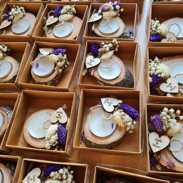 50 PCS Wedding Favors for Guests in Bulk | Rustic Wedding Favors ...