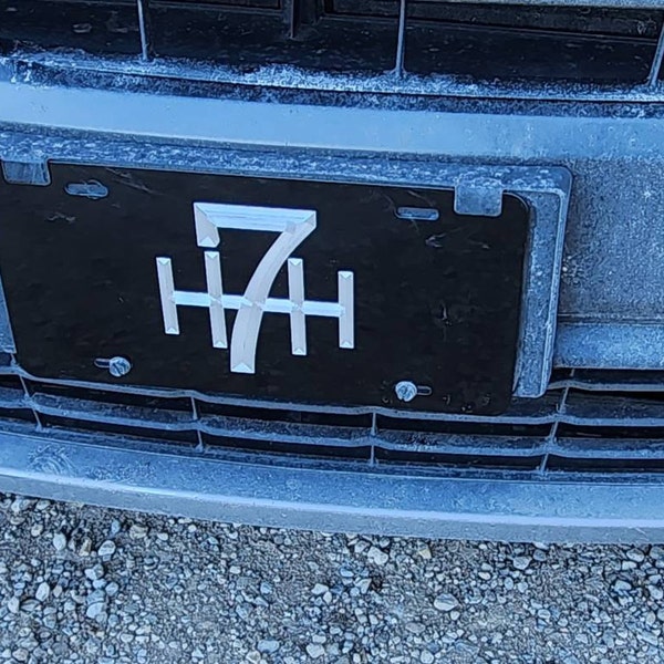 Aazon.co: Engraved Don't Tread ON E Car Tag Silver Diaond Etched On - Foto 10