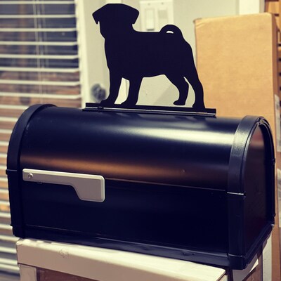 Bernese Mountain Dog Mailbox Topper – Powder Coated Steel Sign With Mounting Hardware – Made In USA