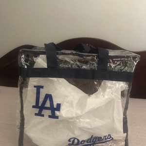 Dodgers Clear Stadium Bag. (NOT PERSONALIZED) if you want to be  personalized please choose the other listing. Otherwise no name or #.