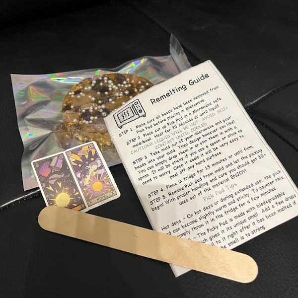 REUSABLE Crystal Themed Picky Pad! Use 30+ Times Fidget Toy, Skin ...