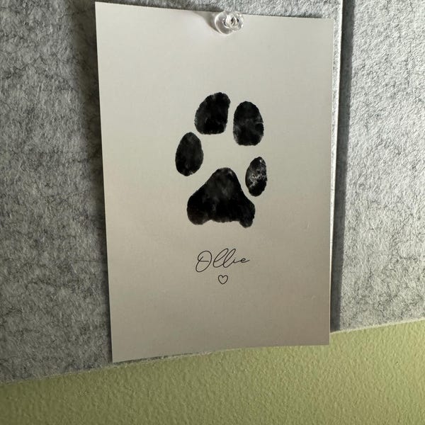 Custom Dog Paw Print From Photo | Digital Pet Paw Print | Puppy ...