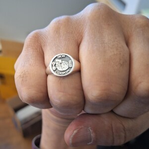 Memento Mori Ring, Memento Mori Signet Ring, Silver Memento Mori