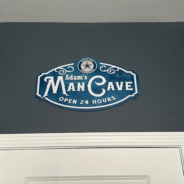 Dallas Cowboys Man Cave Sign - Etsy