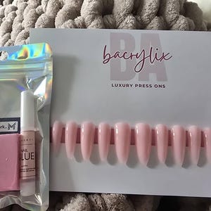 Bubble Bath press ons | Ready to Ship press on nails | Handmade Press On Nails