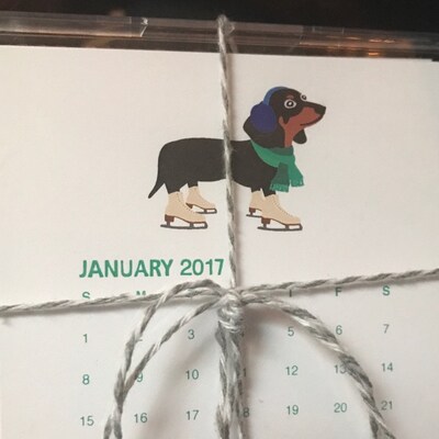 Dachshund Calendar Mini Digital Download - Etsy