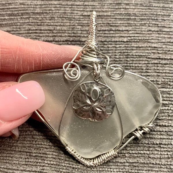 Oxidized Sand Dollar Charm