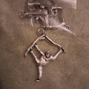 10pc Bat Connector Charms – Antique Silver Tone, Vintage Gothic Jewelry Findings HC93
