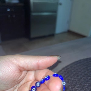 Blue Evil Eye Glass Coin Disc Beads - 6mm, 8mm, 10mm, 15.5mm Sizes (Strand)
