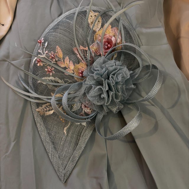 Mint Green Wedding Fascinator Derby Ascot Race Day Hat: Pink