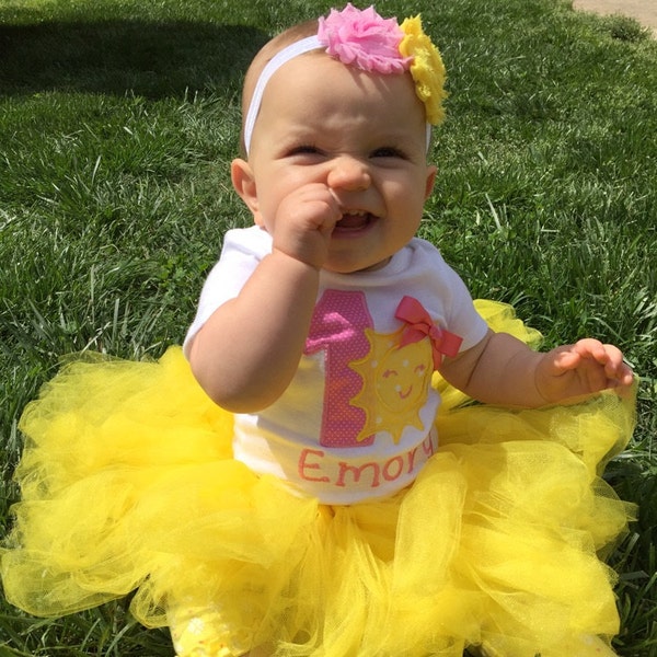You Are My Sunshine First Birthday Outfit , 1st Birthday Sun Outfit ...