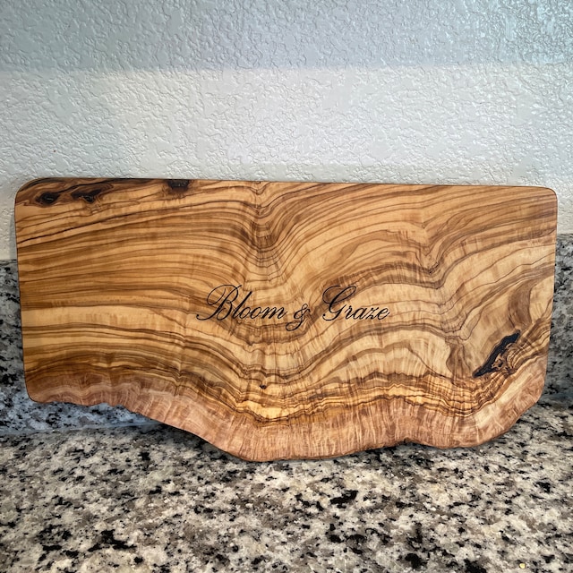 Olive Wood Rustic Cutting Board – One Home Therapy