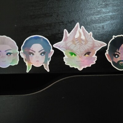 Final Fantasy XIV 'tiny Scions' Holographic Sticker Sheet Thancred, Y ...