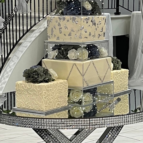 Cake Riser Clear - Clear Cake Stand - Cake Pedestal Acrylic - Acrylic ...