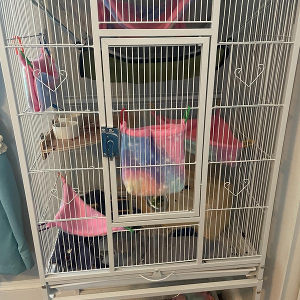 8 Piece Sugar Glider Cage Set/sugar Glider Accessories/starry Night - Etsy