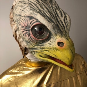 Bald Eagle Mask Realistic American Pride Bird Animal Halloween Costume  M8009