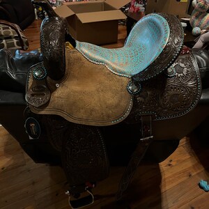 Tête De Bride En Cuir Naturel Style Western - Modèle Antique Avec Concho - MOUSM