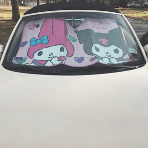 Hello Kitty Pink Diamond Car Windshield Front Sun Block Shade Shield Car  Accessories Inspired by You.