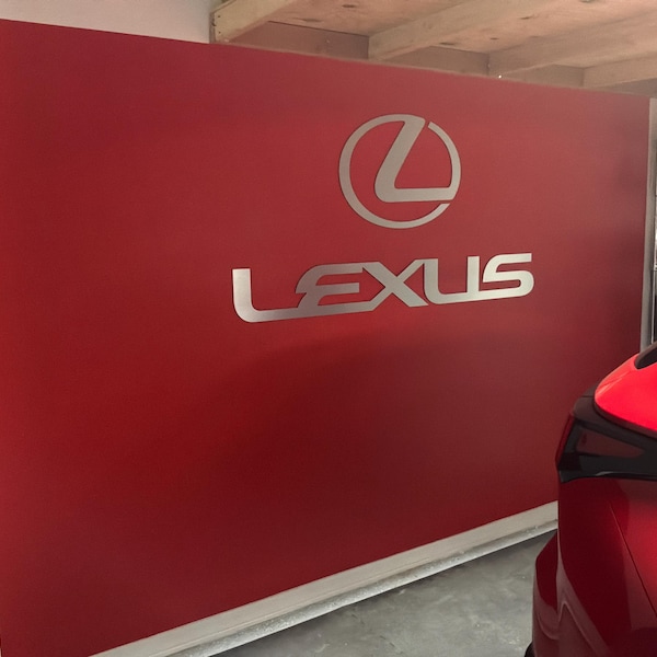 Lexus Letters and Logo Combo Sign 5 Feet Wide Brushed Silver - Etsy