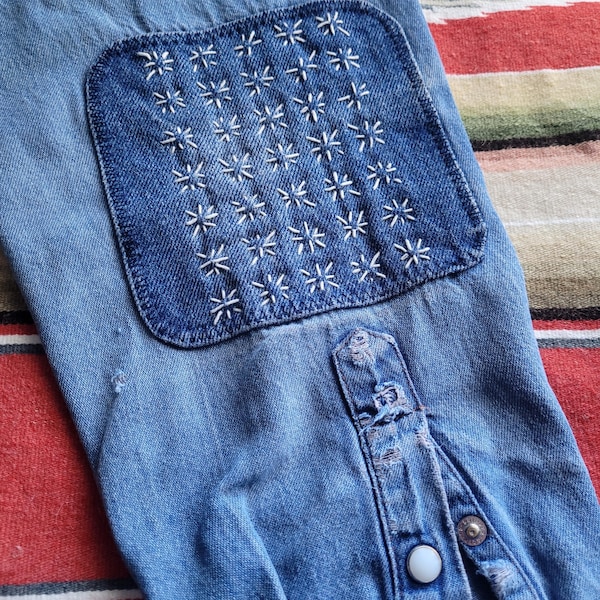 Sashiko Inspired Mending Kit Modern Visible Mending Tool Set - Etsy