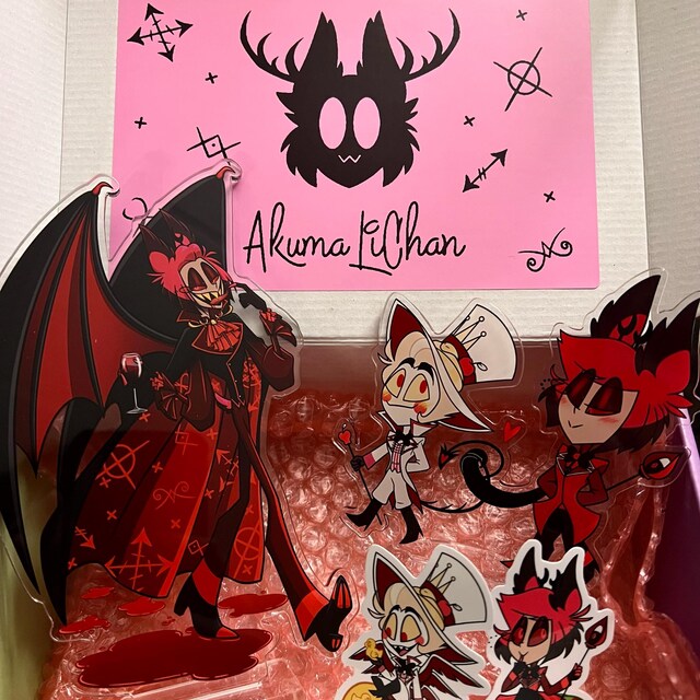 ちびアラスター バレンタイン キャンディ ハート ステッカー - Etsy 日本