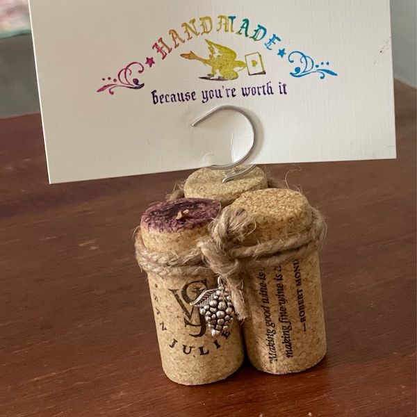 Wine Cork Place Card Holders Party Favors Set of 10 for Weddings ...