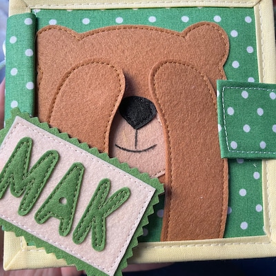 Animals Quiet Baby Book Felt Book for Fine Motor Skills - Etsy UK