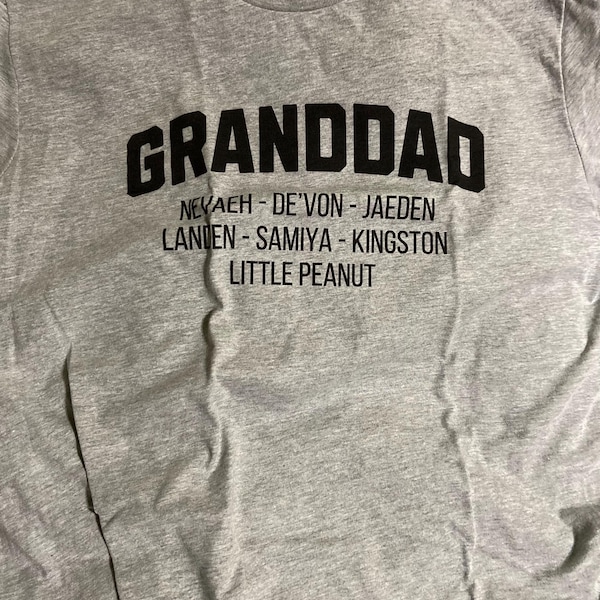 Custom Grandpa Title - Personalized Custom Premium T-shirt