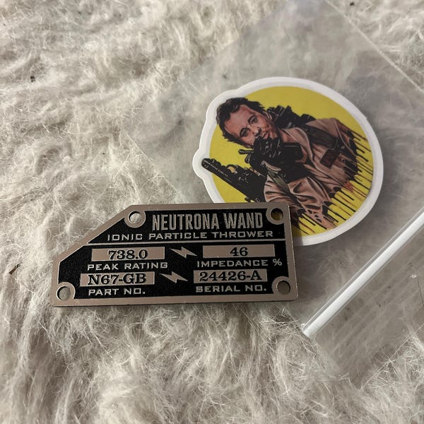 Custom GHOSTBUSTERS NEUTRONA WAND Serial Data Plate Prop - Etsy