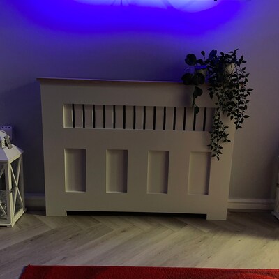 Bespoke Panel Effect Solid Oak Top Radiator Cover - Etsy