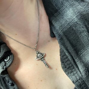 Black Stones Heavy Material Quality Chain Key Necklace - Etsy