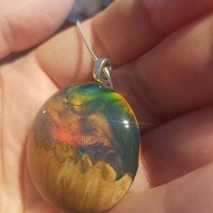 Galaxy Necklace Iridescent Necklace 