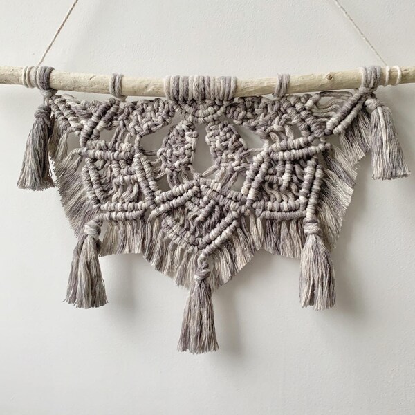 Macrame Mandala PATTERN Pdf. Macrame Half Mandala Step by Step Tutorial ...