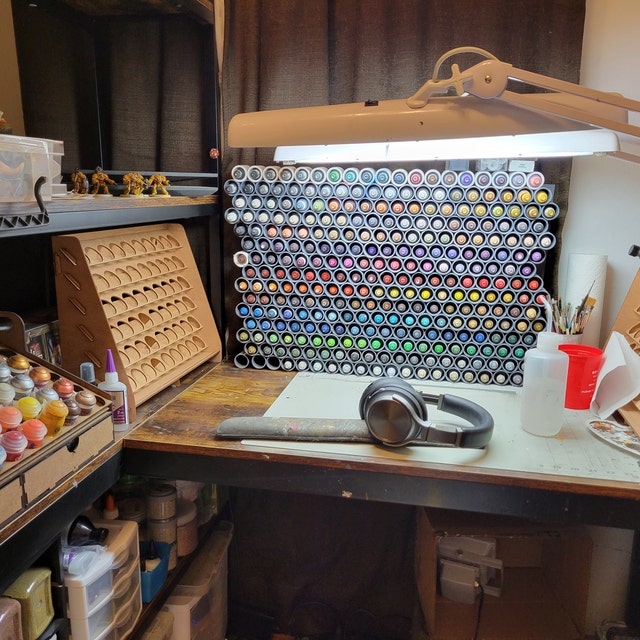 PLYDOLEX Citadel Paint Rack Organizer with 60 Holes for Miniature Pain