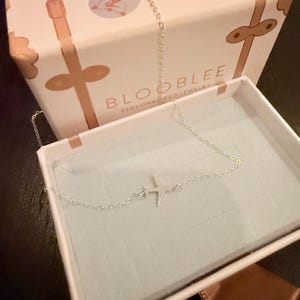Customer photo, Airplane Necklace