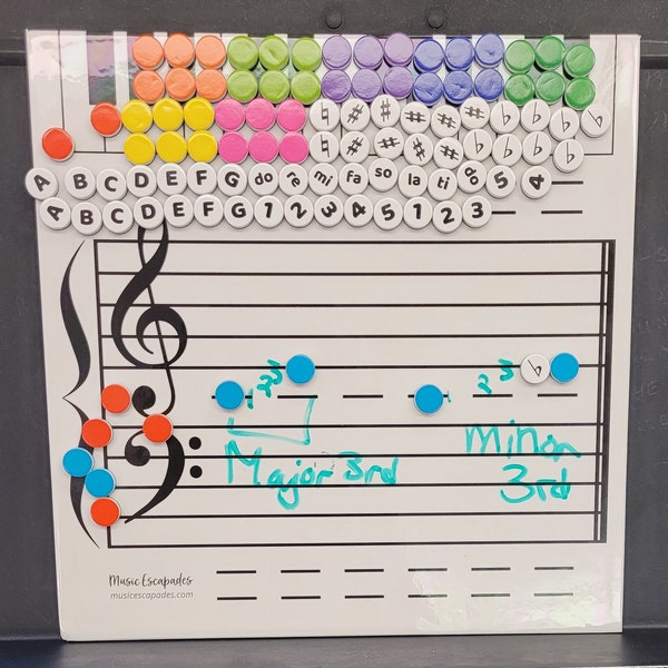 Sight Reading Music Note Tiles for Music Lessons - Etsy