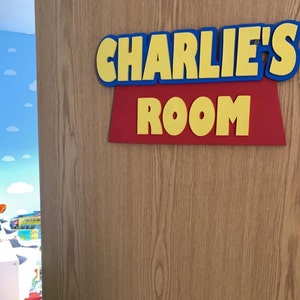 Toy Story Style Wooden Name Door / Wall Plaque / Sign - Etsy